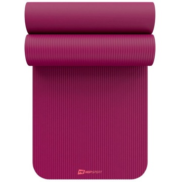 Mata do ćwiczeń Hop-Sport 190 x 60 cm bordowy