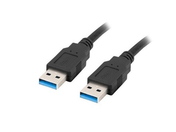LANBERG KABEL USB-A 3.0 M/M 1.8M CZARNY CA-USBA-30