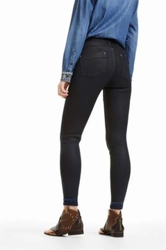 DESIGUAL DENIM YASMINE jeansy woskowane r28 PH45 8