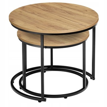 НАБОР ЖУРНАЛЬНЫХ СТОЛИКОВ 2 в 1 КРУГЛЫЕ РАСШИРЯЕМЫЕ ЖУРНАЛЬНЫЕ СТОЛЫ СКАМЬЯ СТОЛИК