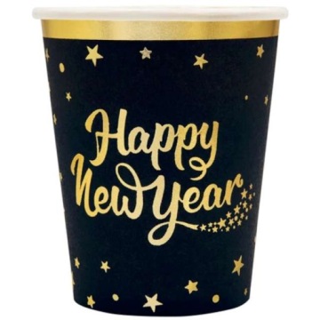 Стаканчики Паперові Happy New Year Новорічна ніч новий рік - 230 мл, 6 шт.