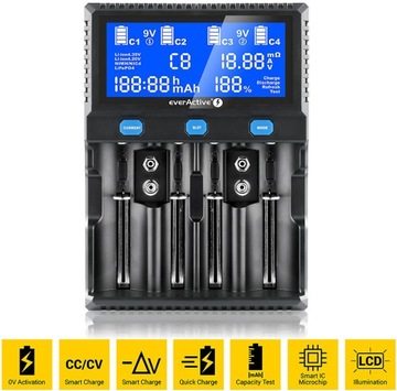 ЗАРЯДНОЕ УСТРОЙСТВО ДЛЯ АККУМУЛЯТОРОВ AA R6 AAA R3 9V 6F22