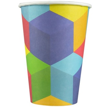 КРУЖКИ, БУМАЖНЫЕ СТАКАНКИ, РАЗНОЦВЕТНЫЕ БЛОКИ, 8 шт.