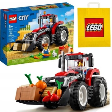 LEGO FARMA 60287 - TRAKTOR Z RUCHOMĄ ŁYŻKĄ CIĄGNIK