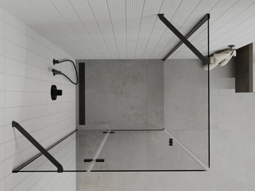 MEXEN ROMA ДУШЕВАЯ КАБИНА 70 x 80 см ЧЕРНЫЙ