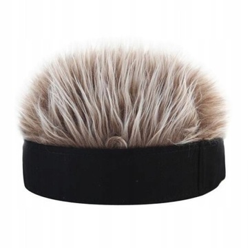 2xUnisex czapka typu beanie z peruką ze ucznymi