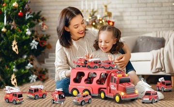 Toy Tir Tir Trainser Transporter Set 6 автомобиль автомобиля