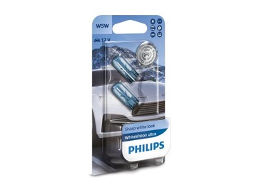 ŻARÓWKI PHILIPS W5W WHITE VISION ULTRA 2SZT POSTOJ
