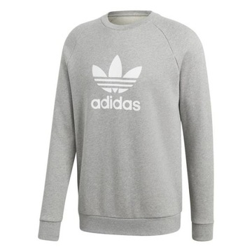 Bluza Męska adidas CY4573 TREFOIL CREW Szara L