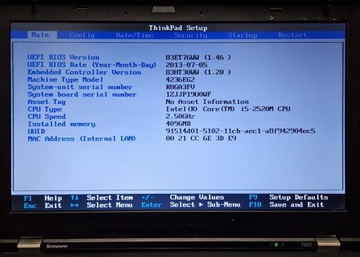 Kadłubek Notebooka Lenovo T420 i5 14