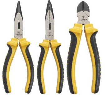 TOPEX ZESTAW SZCZYPIEC SZCZYPCE 3SZT.160MM KOMPLET