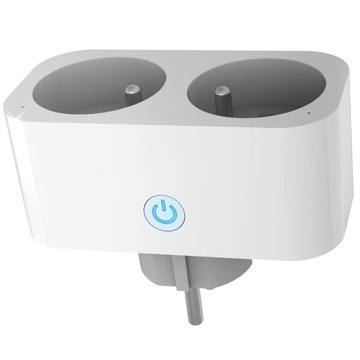 ДВОЙНАЯ УМНАЯ РОЗЕТКА WIFI ТАЙМЕР 2В1 TUYA SMART