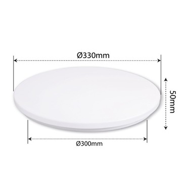 Erik LED D25 plafon IP44/12W/4000K biały