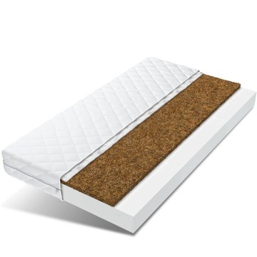 Materac 90x190 piankowy kokos coco max TWARDY