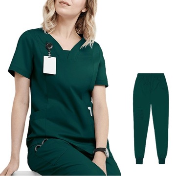 KOMPLET MEDYCZNY DAMSKI SCRUB UNIFORM kombinezon medyczny