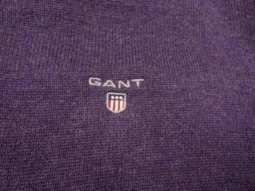 Gant Sweter Bluza Bawełna V-Neck M