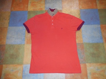 FRENCH CONNECTION XXL MOCNA POLO BAWEŁNA RETRO