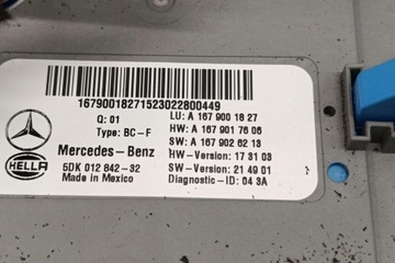 MODUL POHODĚ MERCEDES-BENZ GLE (W166) A1679001827 3.0L GASOLINE 270KW