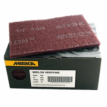 MIRKA MIRLON WŁÓKNINA ŚCIERNA BORDO ARKUSZ GR 360