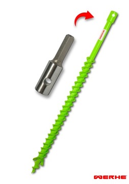Świder Wiertło do Gleby 40H mm Adapter Hex