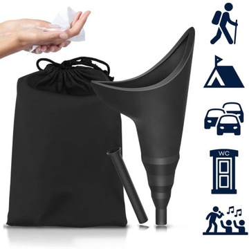 Воронка для писсуара ЖЕНСКАЯ, многоразовая, силикон