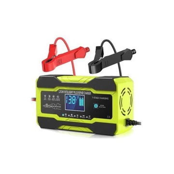 PROSTOWNIK AUTOMATYCZNY AKUMULATOROWY LCD FUNKCJA NAPRAWY 12/24V 5A/10A