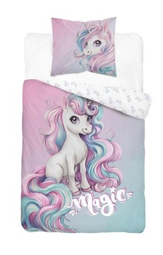 Pościel Młodzieżowa Detexpol 100% Bawełna 140x200 Unicorn