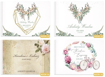 Свадебная ГОСТЕВАЯ КНИГА с анкетами для записей гостей и фотографиями. Свадебный сувенир.