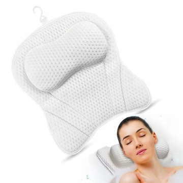 RELAXING BATHTUB CUSHION WITH SUCTION CUP HEADREST