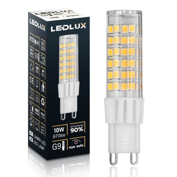 Żarówka LED G9 10W =85W SMD ciepła neutralna zimna Premium LEDLUX nie mruga