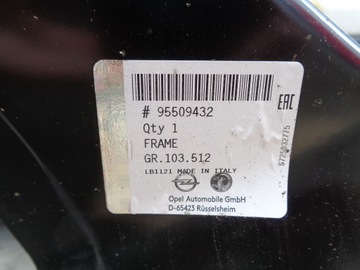 OPEL COMBO SLOUPEK RÁMEC DVEŘE 95509432