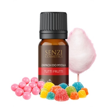 Zapach Do Mydła Bazy Mydlanej Olejek zapachowy Aromat 10ml TUTTI FRUTTI