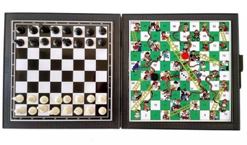 НАБОР МАГНИТНЫХ ИГРОВ ИЗ 3 МАГНИТНЫХ ИГР Китайские шахматные змеи и лестницы