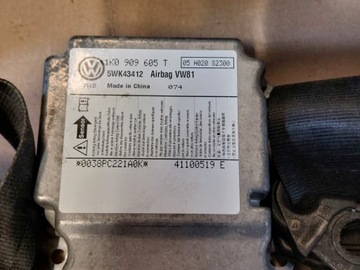 AIRBAG ULOŽENÍ PAS PÁSY SKODA OCTAVIA II FACELIFT 1Z0880201AH 1K0880204N