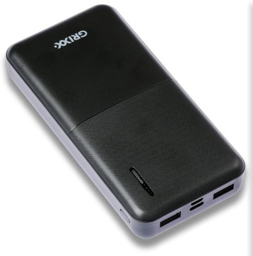 POWERBANK 15000mAH szybkie ładowanie 2x USB A USB C 3A + kabel C do A