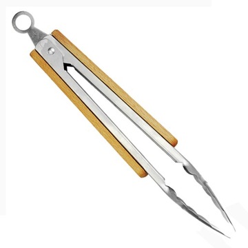 СТАЛЬНЫЕ КУХОННЫЕ ЩИПЦЫ ДЛЯ ГРИЛЯ, 23 СМ