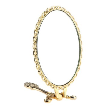 Винтажное ручное зеркало для макияжа из нержавеющей стали.