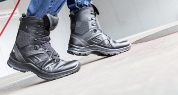 HAIX BLACK EAGLE GTX высокие/черные - полицейские ботинки 41 / 7,5