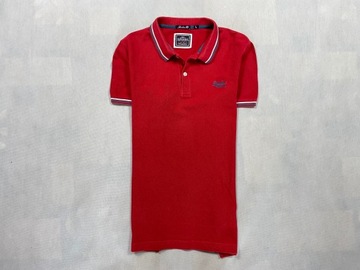 SuperDry Polo Męskie London Fit Unikat Ideał Solidne Logo L