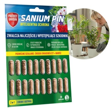 Таблетки инсектицидные Protect Garden Sanium Pin 20 шт. Срок действия: 01.10.2026.