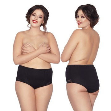 Mitex Ela zabudowane figi wyszczuplające czerń 6XL