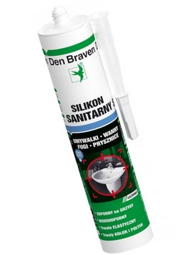 Den Braven Silikon Sanitarny Biały 280ml