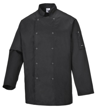 Bluza szefa kuchni, kitel SUFFOLK, czarny r. XXL