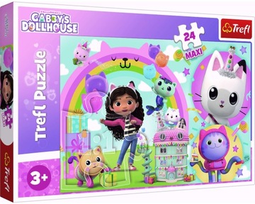 PUZZLE 24 MAXI KOCI DOMEK WESOŁA GABI TREFL