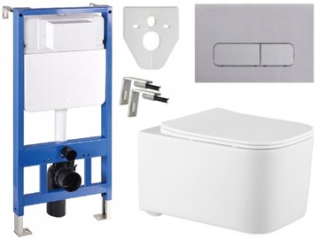 MEXEN STELAŻ WC MISKA ELIS RIMLESS PRZYCISK