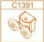 Sanplast 660-C1391 ( rolka) wózek do kabiny Vera