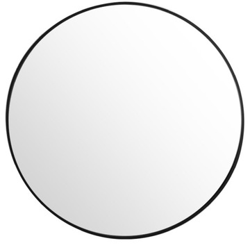 БОЛЬШОЕ КРУГЛОЕ ЗЕРКАЛО Промышленное ВАННАЯ ГОСТИНАЯ СПАЛЬНЯ ЧЕРНОЕ 70 СМ