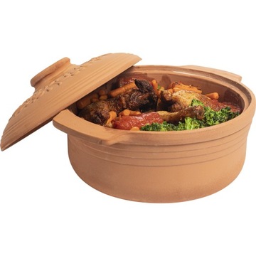 Круглый глиняный римский горшок 4л BROWIN