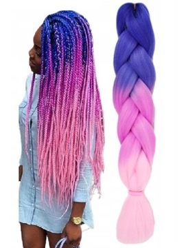 СИНТЕТИЧЕСКИЕ ВОЛОСЫ OMBRE BRIDGE DREADS ЦВЕТНЫЕ ПЯТИ 3 пряди C27