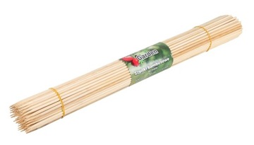 100 szt. SZPILKI BAMBUSOWE NATURALNE BAMBUS ŁUPANY DO ROŚLIN 50cm 4,5mm